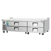 Everest ECB82-84D4 84" 2- Section Refrigerated Chef Base w/ Heavy Duty 4 Drawers 1 image
