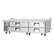 Everest ECB82D4 82" 2- Section Refrigerated Chef Base w/ Heavy Duty 4 Drawers 1 image