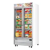 Everest EMGF36 41" 2 Glass Door Freezer Merchandiser in White, 36 cu. ft. 1 image