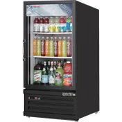 Everest EMGR8B 24" One Door Merchandiser Refrigerator in Black, 8 cu. ft. 1 image