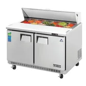 Everest EPBNR2 47" Two Section Refrigerated Sandwich/Salad Prep Table w/ 2 Doors, 12 Pans 1 image