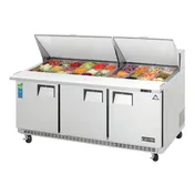 Everest EPBR3 71" Three Section Mega Top Sandwich/Salad Prep Table w/ 3 Doors, 30 Pans 1 image