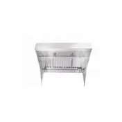 HoodMart 0848HLBM 8 FT Low Ceiling Sloped Front Wall Canopy Hood w/ Makeup Air (Hood Only), 8'x48" 3 image