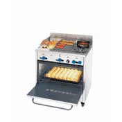 Comstock-Castle F330-12-1RB 36" Gas Restaurant Range, (1) Standard Oven, (2) Open Burners, (1) 12" Griddle, (1) 12" Charbroiler 1 image