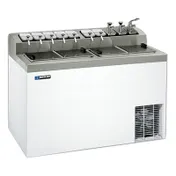 Master-Bilt FLR-80 54" Flip Top Ice Cream Dipping Cabinet with Syrup Rail, White 1 image
