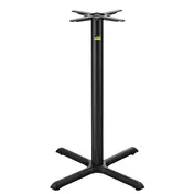 FLAT Tech CT2016 Bar Height KX30 Table Base, 30x30 Cross Base, 3 Dia. Column, Cast Iron, Textured Finish 1 image