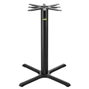 FLAT Tech CT2036 Bar Height KX36 Table Base, 36x36 Base, 4 Dia. Column, Cast Iron, Textured Finish 1 image
