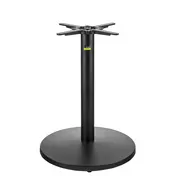 FLAT Tech CT3012 UR22 Dining Height 22" Round Cast Iron Table Base, 3" Column, 13"x13" Mounting Plate 1 image