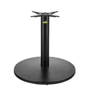 FLAT Tech CT3013 UR30 Table Base, Dining Height, 30" Round Pedestal, 4" Dia. Cast Iron Column, 13"x13" Mounting Plate, Hydraulic PAD Stabilization 1 image