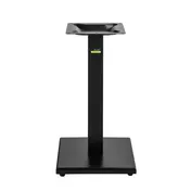 FLAT Tech CT4110 GS22 Dining Height Cast Iron Restaurant Table Base, 22" Square Pedestal, 3-1/7" Dia. Column, Hydraulic PAD Stabilization 1 image