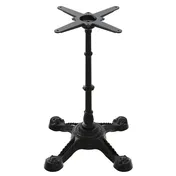FLAT Tech CT4200 PX23 Table Base, Dining Height, 22x22 Base Spread, Cast Iron, Powder Coat Finish, 2-5/9 Dia Column, 11-2/5 Mounting Plate 1 image