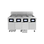 Frymaster 4FQG30U Multiple Battery Gas Fryer w/ (4) 30 lbs Frypots, Built-In Automatic Filtration 1 image