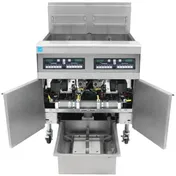 Frymaster FPPH255 Multiple Battery Gas Fryer w/ (2) 50 lbs Frypots, Built-In Filtration, 160,000 BTU 3 image
