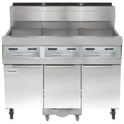 Frymaster SCFHD360G Multiple Battery Gas Fryer w/ (3) 80 lbs Frypots, Built-In Filtration, 375.000 BTU 1 image