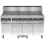 Frymaster SCFHD460G Multiple Battery Gas Fryer w/ (4) 80 lbs Frypots, Built-In Filtration, 500.000 BTU 1 image