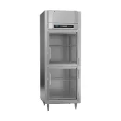 Victory FS-1D-S1-EW-HG-HC 31.25" 2-Half Glass Door Reach-In Freezer, Top Mounted, 24 cu. ft., Stainless Steel 1 image