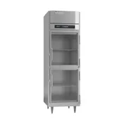 Victory FSA-1D-S1-HG-HC 26.5" 1-Section Reach-In Freezer, 2 Half Glass Doors, Top Mounted, 21 cu. ft., Stainless Steel 1 image