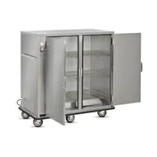 FWE A-120-2-XL 2-Door Heated Holding Cabinet 55-60" Height 120 Capacity Stainless Steel 6" Casters 3 image