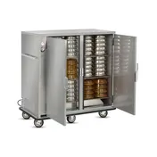 FWE A-120-2-XL 2-Door Heated Holding Cabinet 55-60" Height 120 Capacity Stainless Steel 6" Casters 4 image