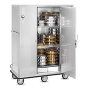 FWE A-144 1Sec 1-Door Heated Hold Cabinet, 144 Plate Capacity, 3 Shelves, Controls, 6" Casters, Heat 1 image