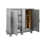 FWE A-180-2-XL 2-Door Heated Cab, 180-Plate Capacity, 12-3/8″ Diameter, Stainless Steel, 6″ Casters 4 image