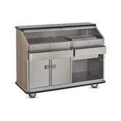 FWE BBC-5 50 lb. Ice Bin Removable Speed Rack-59" Portable Bar-Laminate Front & Side Panels 3 image