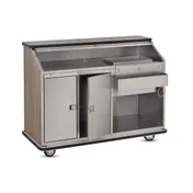 FWE BBC-5 50 lb. Ice Bin Removable Speed Rack-59" Portable Bar-Laminate Front & Side Panels 4 image