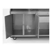 FWE BBC-5 50 lb. Ice Bin Removable Speed Rack-59" Portable Bar-Laminate Front & Side Panels 6 image