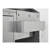 FWE BBC-5 50 lb. Ice Bin Removable Speed Rack-59" Portable Bar-Laminate Front & Side Panels 8 image
