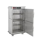FWE BT-96120 96-120 Plate Heated Banquet Cabinet, 2-Door Steel, 73-78" Height, Casters, 90-190°F 4 image