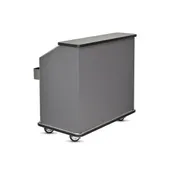 FWE CB-4 60 lb. Ice Bin Removable Speed Rack-47" Portable Bar-Laminate Front 4 image
