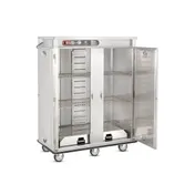 FWE E-1200-XL 2-Door Heated Banquet Cabinet, 120-144 Plates, 73"-78", Stainless Steel, Electric 4 image