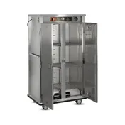 FWE E-900 Full Height 2-Door Solid Heated Holding Cabinet, 90-108 Plates, 73"-78" Height, 3 Shelves 4 image