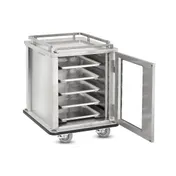 FWE ETC-1520-10 Stainless Steel 10 Tray Mobile Patient Meal Delivery Cart 3 image