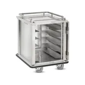 FWE ETC-1520-10 Stainless Steel 10 Tray Mobile Patient Meal Delivery Cart 5 image