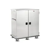 FWE ETC-1520-40 Stainless Steel 40 Tray Mobile Patient Meal Delivery Cart 1 image