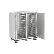 FWE ETC-1520-40 Stainless Steel 40 Tray Mobile Patient Meal Delivery Cart 3 image