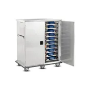 FWE ETC-1520-40 Stainless Steel 40 Tray Mobile Patient Meal Delivery Cart 4 image