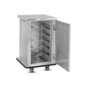FWE ETC-6 Stainless Steel 6 Tray Mobile Patient Meal Delivery Cart 3 image