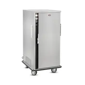 FWE P-108 1-Section 1-Door Heated Banquet Cabinet, 108 Plate Capacity, Humidity Controls, 6" Casters 1 image