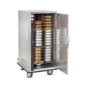 FWE P-108 1-Section 1-Door Heated Banquet Cabinet, 108 Plate Capacity, Humidity Controls, 6" Casters 3 image