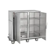FWE P-120-2-XL 1-Section 2-Door Holding Cabinet, 55"-60" Height, 120 Capacity, Humi-Temp, 6" Casters 4 image