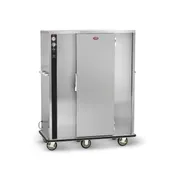 FWE P-144 1-Section 1-Door Heated Banquet Cabinet, 144 Plate Capacity, Steel, Heat, 6" Casters 1 image