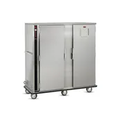 FWE P-200-2-XL Full 2-Door Heated Cabinet, 200 Plate Capacity, Humidity, 4 Shelves, 6" Casters 1 image