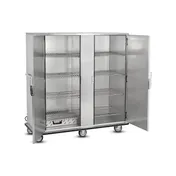 FWE P-200-2-XL Full 2-Door Heated Cabinet, 200 Plate Capacity, Humidity, 4 Shelves, 6" Casters 5 image