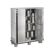 FWE P-200 1-Section 2-Door Solid Heat Banquet Cabinet 67"-72" Height, 200 Plate Capacity, Stainless 3 image