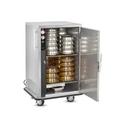 FWE P-48 1-Door Heated Banquet Cabinet, 48-Plate Capacity, Stainless Steel, Controls, 6" Casters 3 image