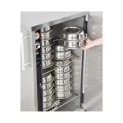 FWE P-48 1-Door Heated Banquet Cabinet, 48-Plate Capacity, Stainless Steel, Controls, 6" Casters 5 image