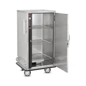 FWE P-60 55"-60" 1-Door Heated Banquet Cabinet, 60 Plate Capacity, Thermostat Control, 6" Casters 4 image