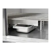 FWE P-72 1Sec 1-Door Banquet Cab 49"-54" H 72 Plate Capacity Stainless Electric Controls 6" Casters 6 image